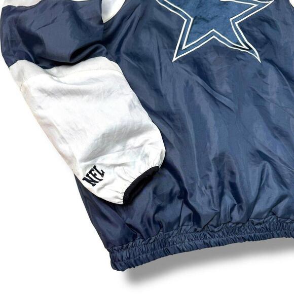 Rare! Vintage NFL Dallas Cowboys Reversible Jacket Men XL Fleece Y2K Star Logo - Picture 7 of 12